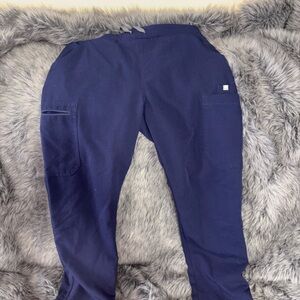 Figs Technical Collection Scrub Pants in Deep Blue